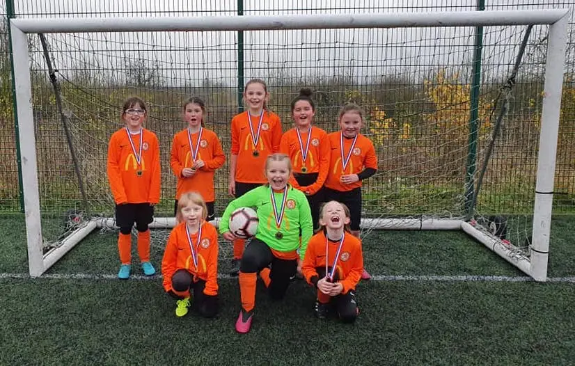 Rugby Borough Girls U10s v Albert Village Tigermoths - Match Photo