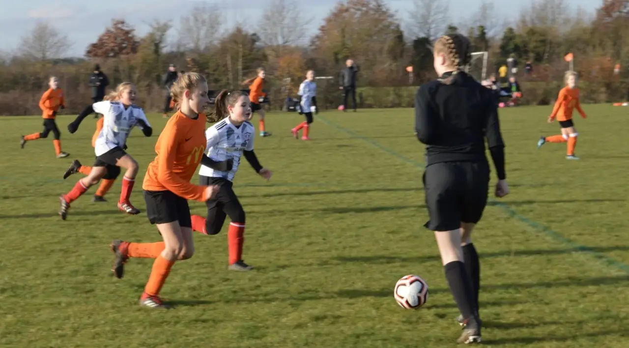 Rugby Borough Girls U12s v Cosby United Youth Girls U12s - Match Photo