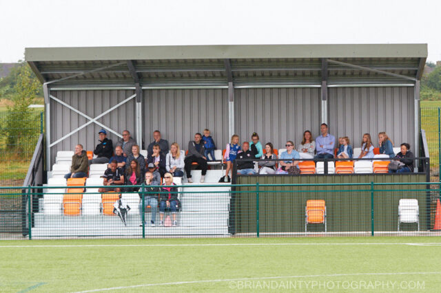 Rugby Borough fans in the stand