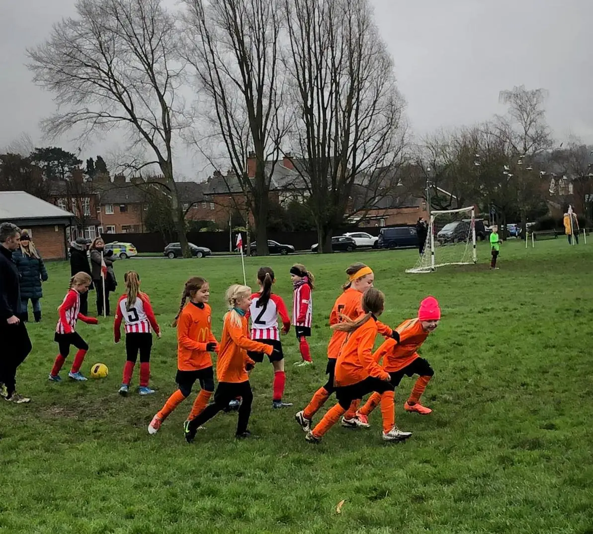 Anstey Nomads v Rugby Borough Girls U8s - Match Photo