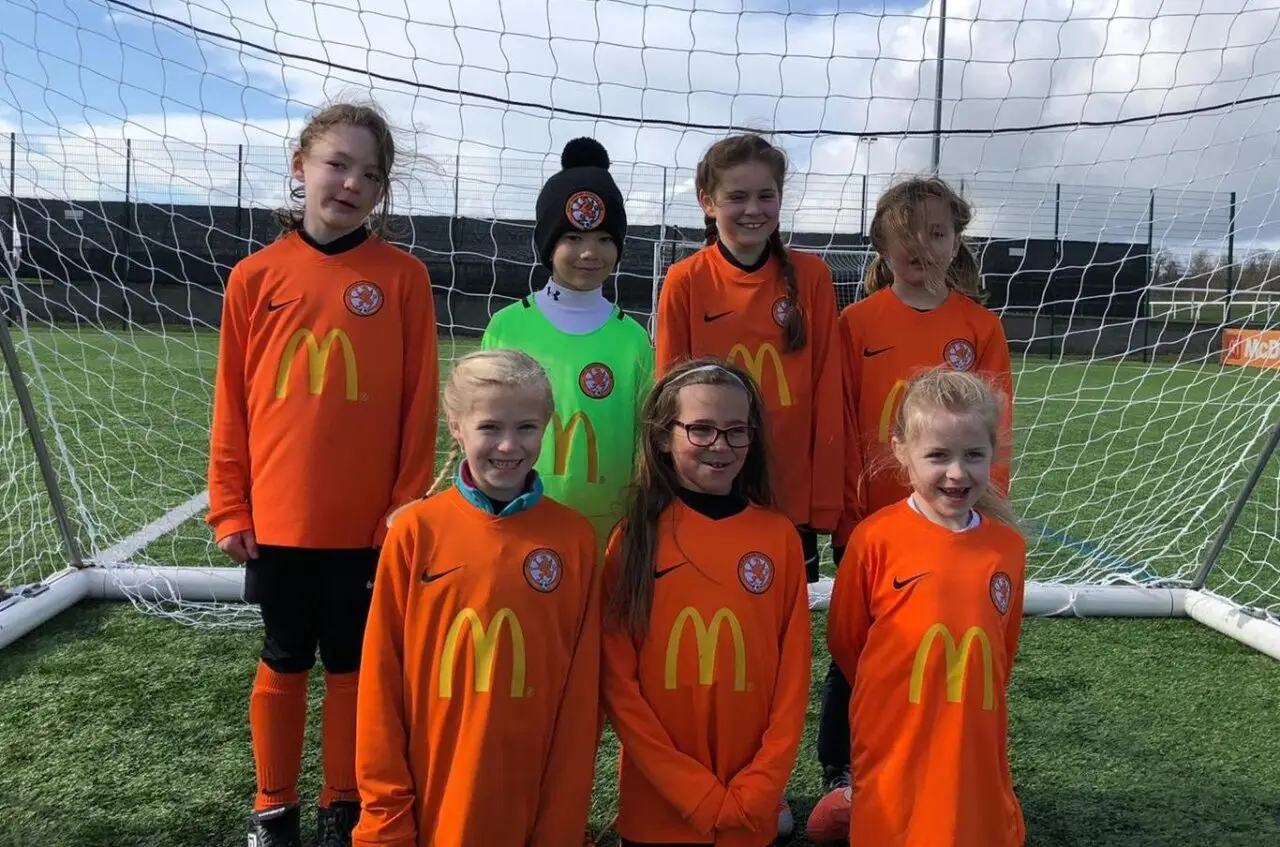 Rugby Borough Girls U8s League Cup tournament - Team Photo