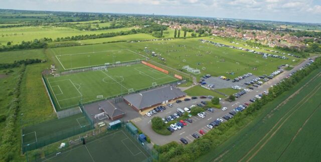 Rugby Borough FC - Aerial shot of Kilsby Lane