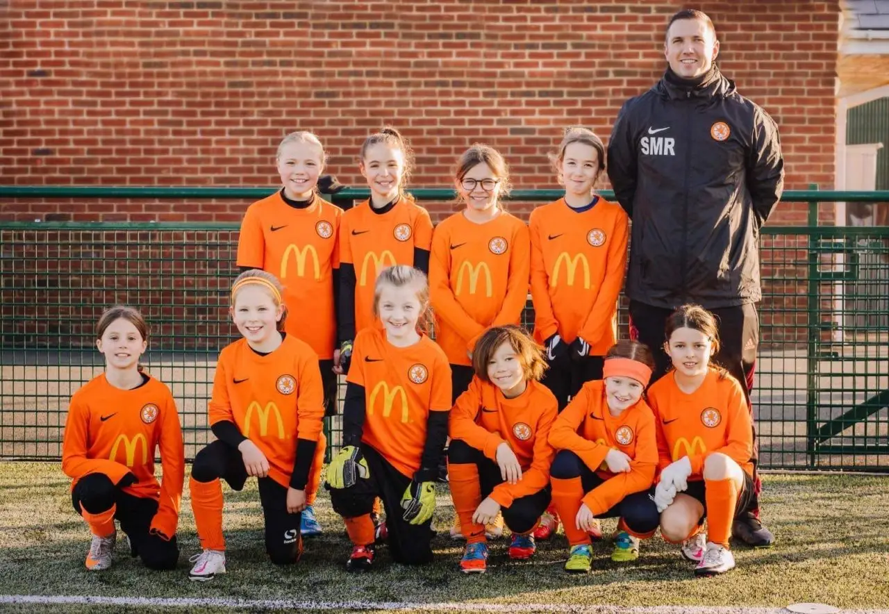Rugby Borough Girls U10 team photo