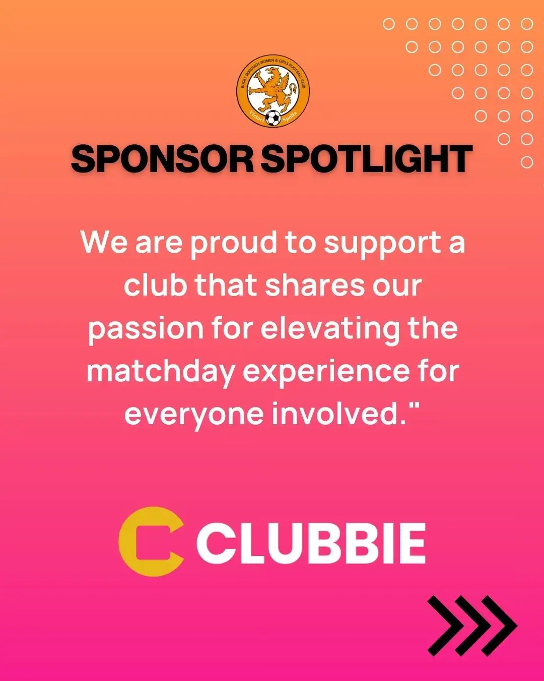 Sponsor Spotlight: Clubbie 5 Clubbie sponsor quote